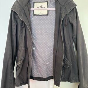 Hollister Charcoal Hooded Jacket